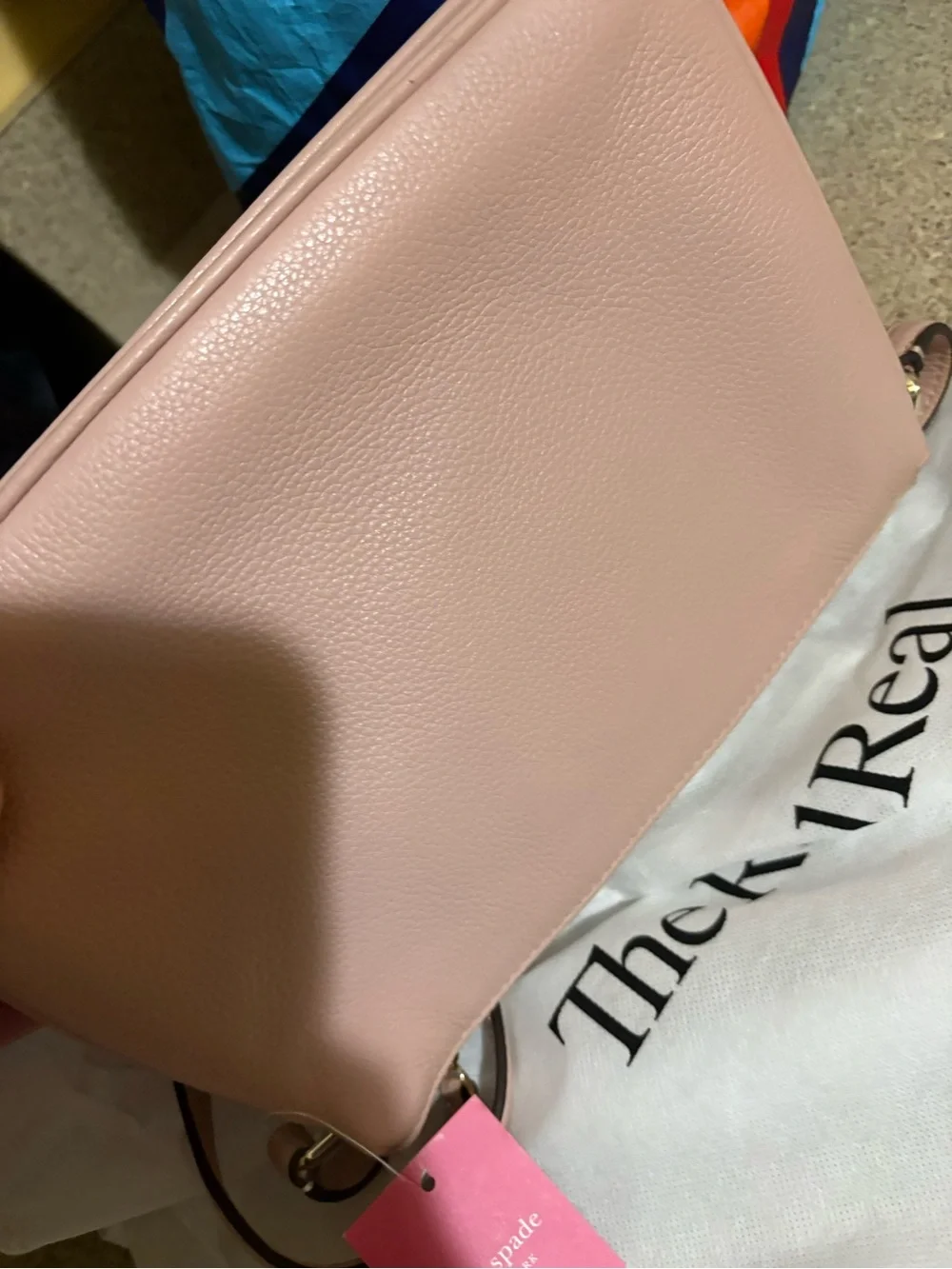 kate spade blush pink pebbled leather crossbody bag